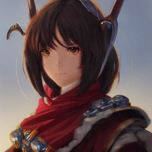Prompt: megumin from konosuba as a fantasy D&D character close-up portrait art by Donato Giancola and Bayard Wu, realistic face,digital art, trending on artstation, 4k