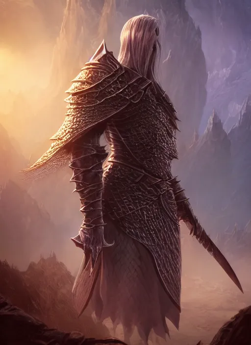 Image similar to dorthin dnd, ultra detailed fantasy, elden ring, realistic, dnd character portrait, full body, dnd, rpg, lotr game design fanart by concept art, behance hd, artstation, deviantart, global illumination radiating a glowing aura global illumination ray tracing hdr render in unreal engine 5