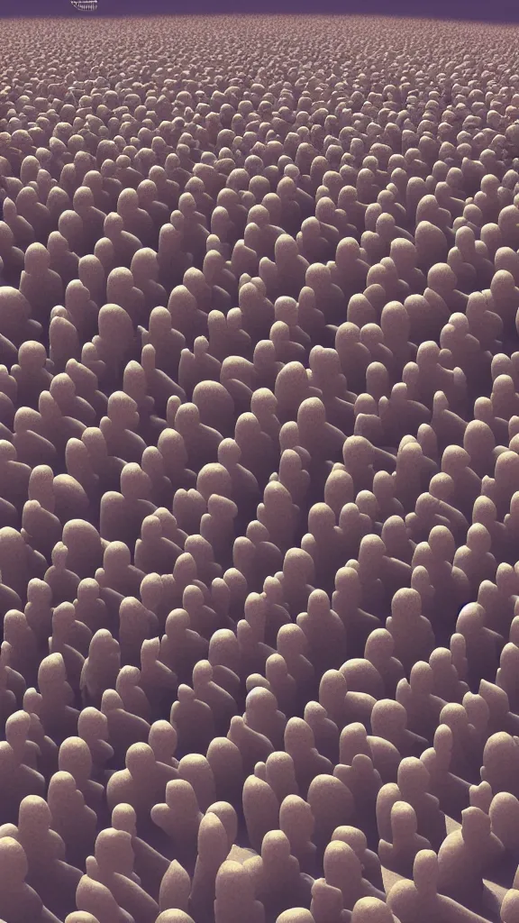 Image similar to a war between an army of 1000s of Obama clones and One Epic Walrus by Beeple, 4K