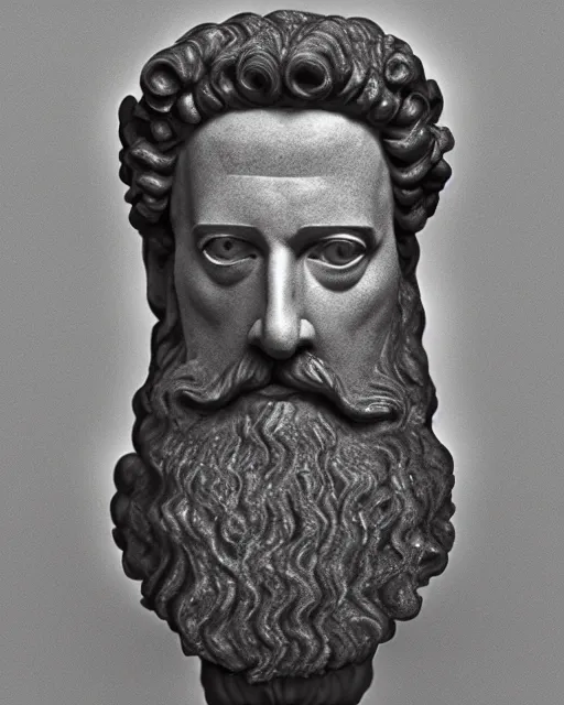 Image similar to a realistic reconstruction of Emperor Marcus Aurelius, DSLR photography