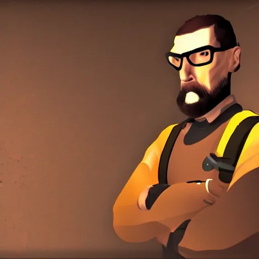 Image similar to Gordon Freeman lofi hip hop