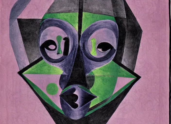 Image similar to eyes wide shut masked dancer by johannes itten