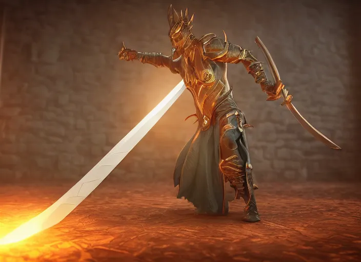 Prompt: An epic fantasy sword with necromantic energies, unreal 5, , octane render, cosplay, RPG portrait, dynamic lighting