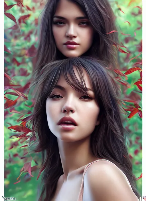 Prompt: photo of a gorgeous female in the style of stefan kostic, realistic, professionally, half body shot, sharp focus, 8 k high definition, insanely detailed, intricate, elegant, art by stanley lau and artgerm, bokeh foliage