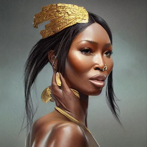 Image similar to full figure ultra realistic illustration, naomi campbell wearing an n 9 5 face mask, intricate, elegant, highly detailed, digital painting, artstation, concept art, smooth, sharp focus, illustration, art by artgerm and greg rutkowski and alphonse mucha