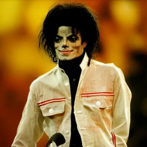 Prompt: michael jackson, aged 5 4