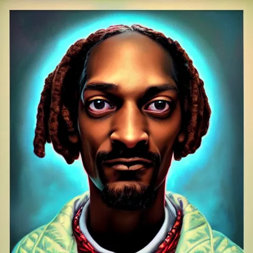 Prompt: Lofi BioShock portrait of Snoop Dog Pixar style by Tristan Eaton Stanley Artgerm and Tom Bagshaw