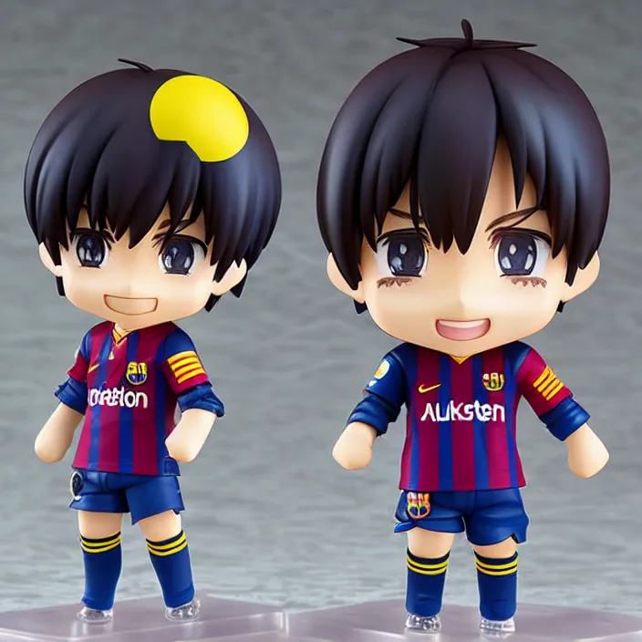 Image similar to lionel messi, an anime nendoroid of lionel messi, figurine, detailed product photo