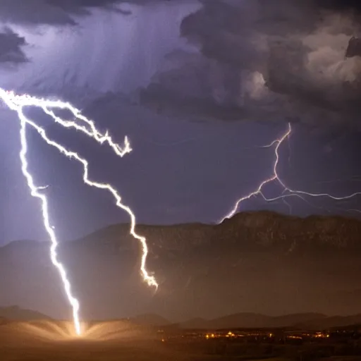 Prompt: Celestial Angel shooting a Lightning Bolt at Zeus, cinematic