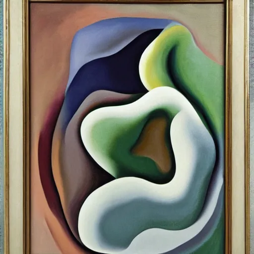 Image similar to oil painting by Georgia O'Keeffe