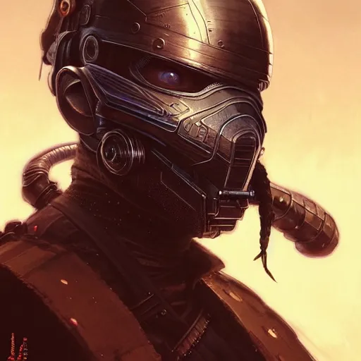 Image similar to portrait painting of a cyberpunk dwarf ninja who looks like tom holland, ultra realistic, concept art, intricate details, eerie, highly detailed, photorealistic, octane render, 8 k, unreal engine. art by artgerm and greg rutkowski and charlie bowater and magali villeneuve and alphonse mucha