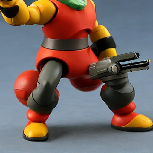 Prompt: sniper joe from megaman as an action figure
