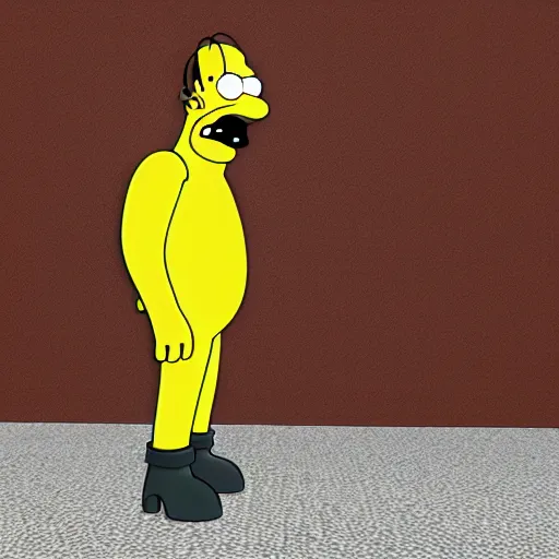 Prompt: 3 d homer simpson