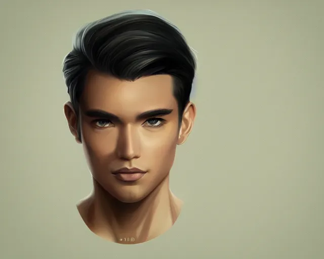 Prompt: stability a male portrait, a simple vector based illustration, by ross tran, artgerm