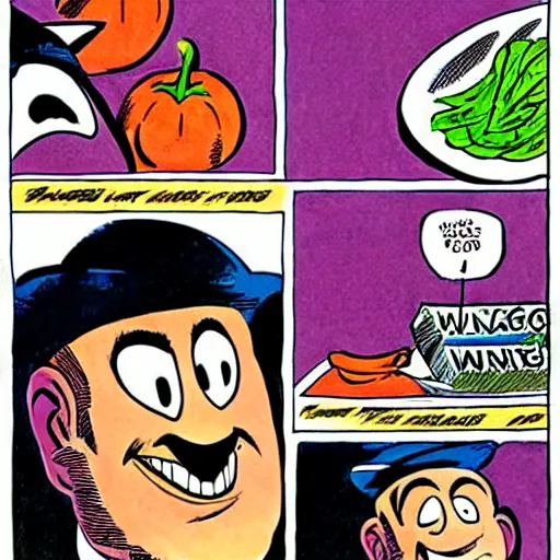 Image similar to eggplant with the face of elon mask, by will eisner,