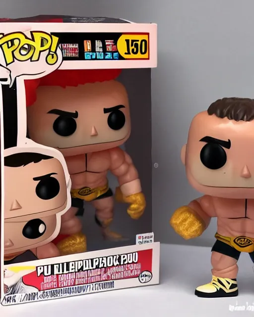 Image similar to Wrestler Funko Pop. Photographic, photography