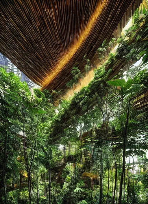 Prompt: “beautiful Amazon forest architecture building , the building is in a forest , luxury architecture, architecture digest, building surrounded in a luxury environment, bright tones, fluorescent lighting,volumetric Lighting, photorealism, high detail, golden ratio, cinematic, octane renderer”