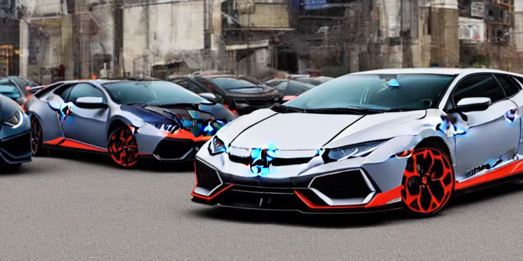 Prompt: lamborghini but honda civic