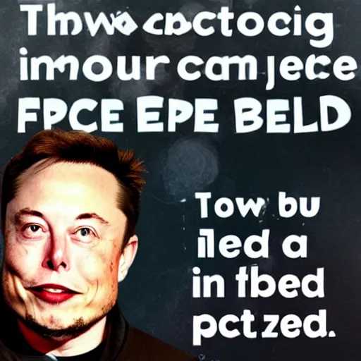 Image similar to elon musk frozen inside an ice cube