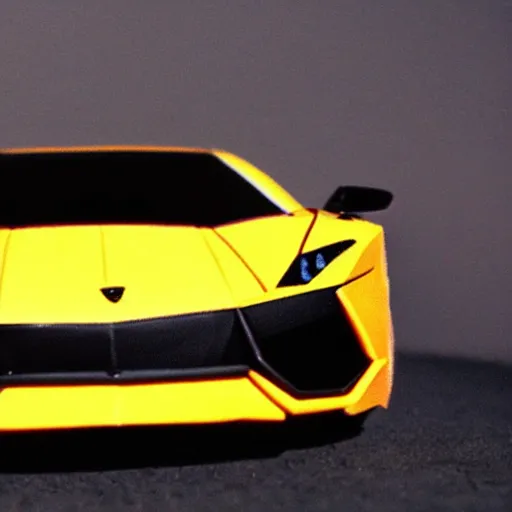 Prompt: a Lamborghini supercar made out of clay, claymation