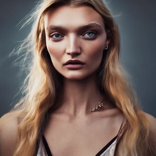 Prompt: stunning portrait photograph of Lily Donaldson by the genius photographer of our era, 8K HDR hyperrealism