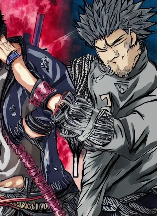 Image similar to guts vs musashi