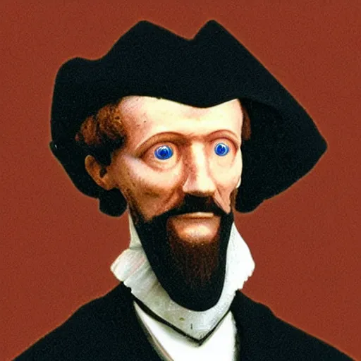 Prompt: Photograph of a robotic Theologian John Calvin, resembles a robot