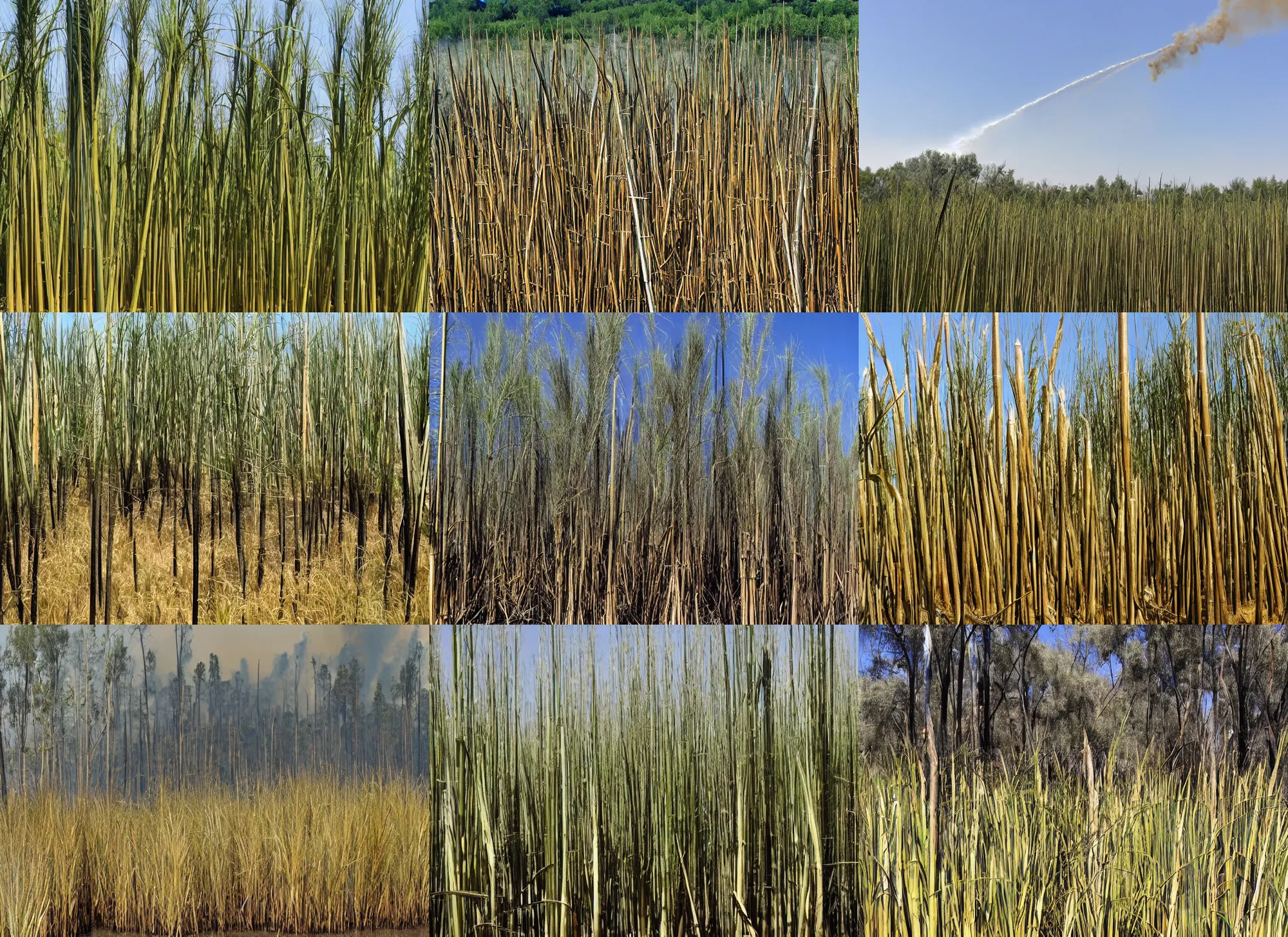 Prompt: wildfire promotes dominance of invasive giant reed ( arundo donax ) in riparian ecosystems