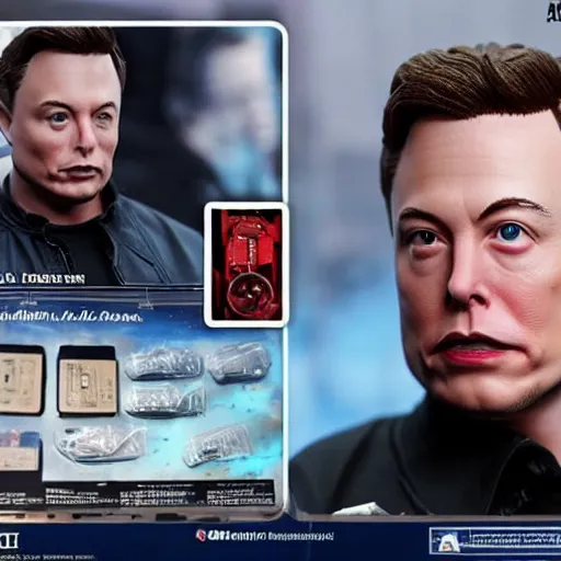 Image similar to hot toys Elon Musk