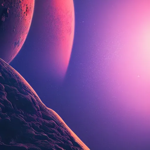 Image similar to earth in space digital art synthwave detailed sharp focus synthwave art aesthetic octane render raw cinematic trending on artstation, highly detailed, matte painting