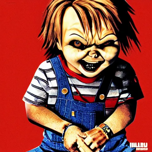 Image similar to chucky finster in the cover art of nas'illmatic