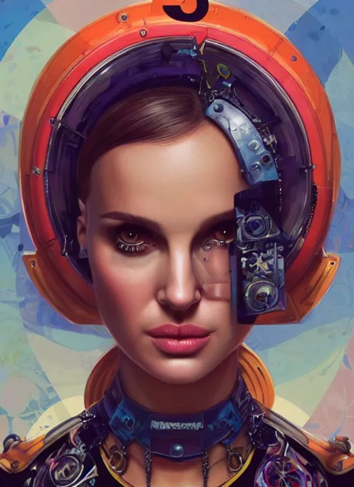 Image similar to lofi clockpunk portrait of natalie portman, pixar style, by tristan eaton stanley artgerm and tom bagshaw.