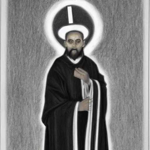 Image similar to pencil drawing of an orthodox priest