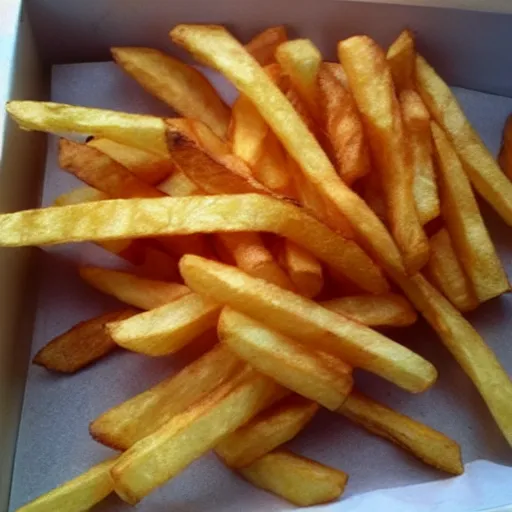 Image similar to [ french fries ] as ( stephen fry ) hybrid intercross mix