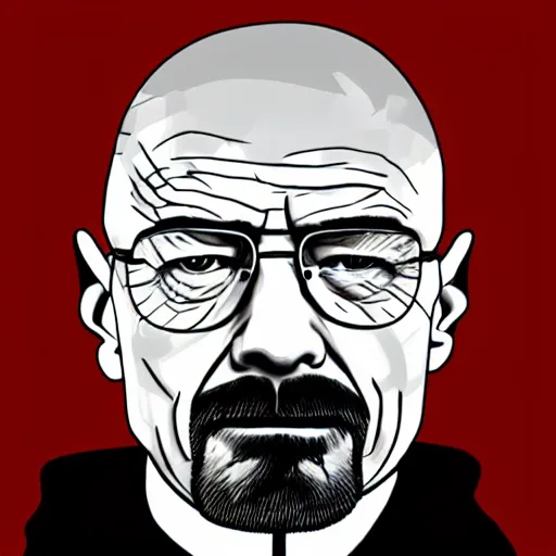 Prompt: walter white's soundcloud mixtape cover