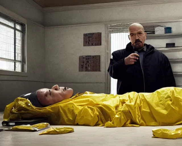 Prompt: 4 k still from breaking bad, starring xi jinping