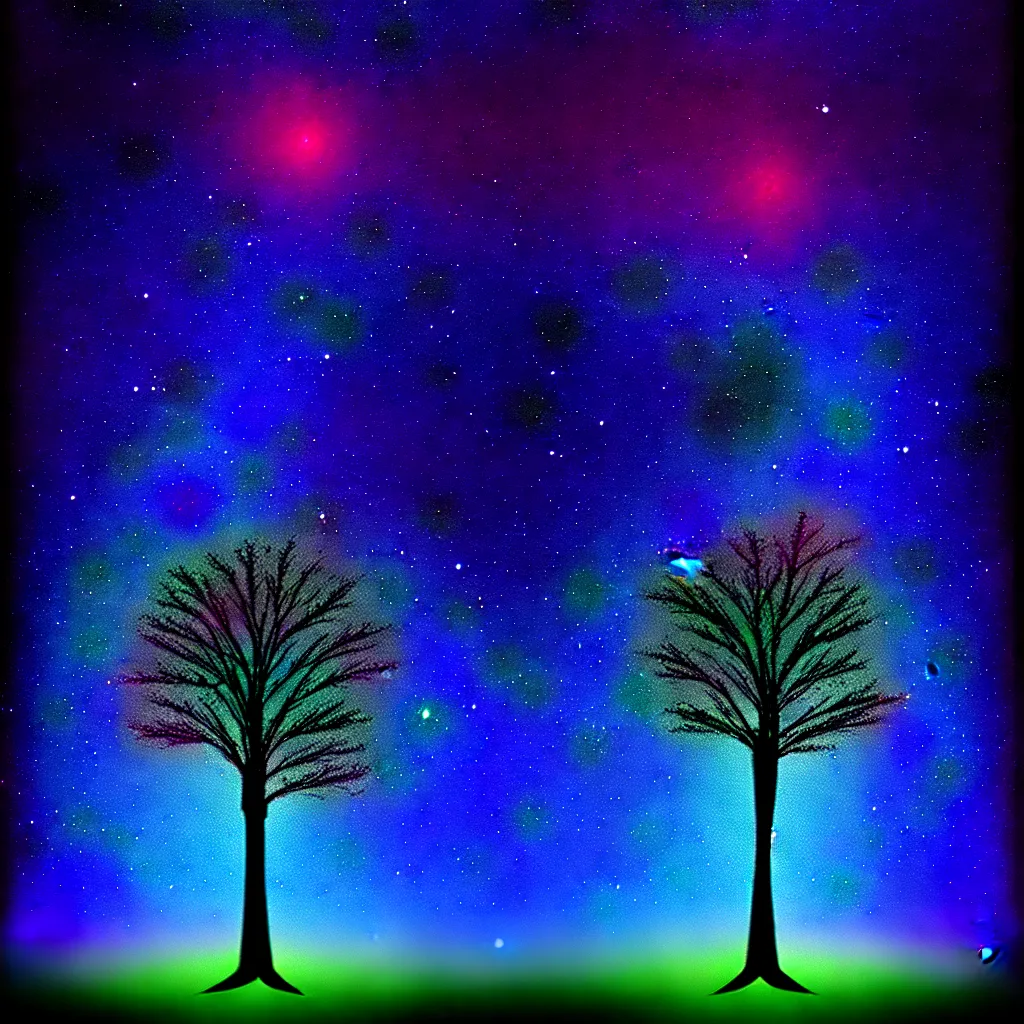 Image similar to tree, 🌌, harmony of the universe, digital art