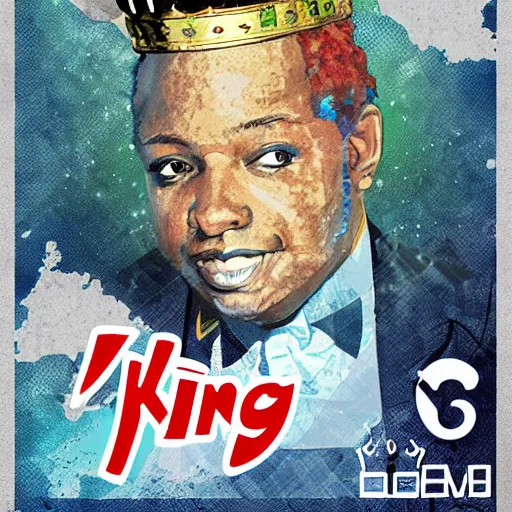 Prompt: king von poster, ilustrator, picsart, deviantart trending