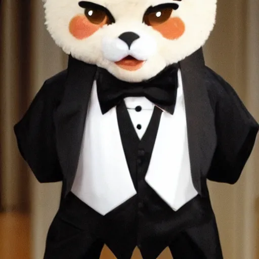 Image similar to sharpay wearing a tuxedo