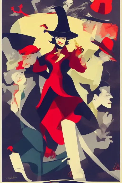 Image similar to carmen sandiego by sho murase