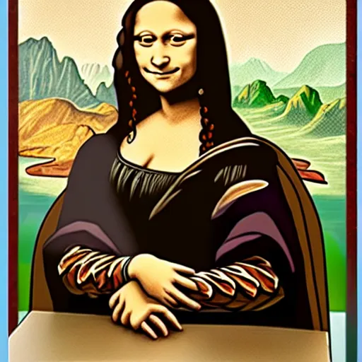 Image similar to Hargrid as Mona Lisa painting