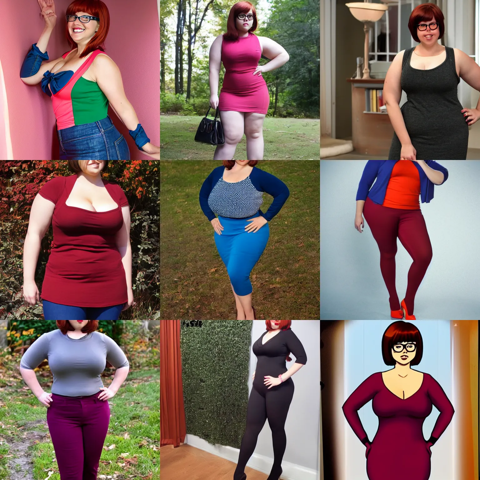 Prompt: curvy velma with a full body