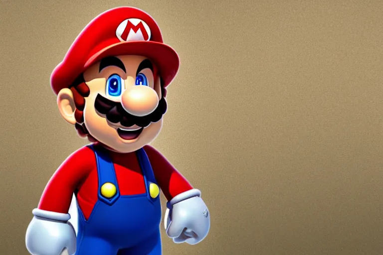 Image similar to Super Mario, photographed by Canon EOS, cinematic lighting, natural complexion, extremely high definition shot, aesthetic canon of proportions