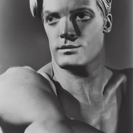 Image similar to Candid portrait photograph of Flash Gordon taken by Cecil Beaton