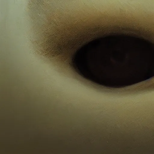 Image similar to close-up of an eye of a woman, art by Greg Rutkowski and Zdzisław Beksiński