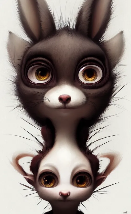 Image similar to a beautiful portrait of a cute anthropomorphic humanoid fursona. big eyes. character design by cory loftis fenghua zhong ryohei hase isma