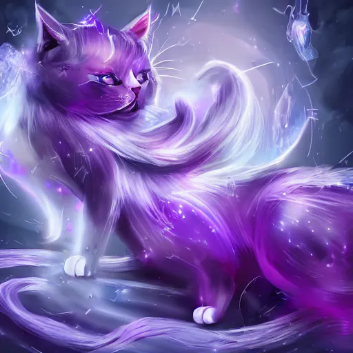 PurpleKitteh  Black cat anime Cat wallpaper Purple cat