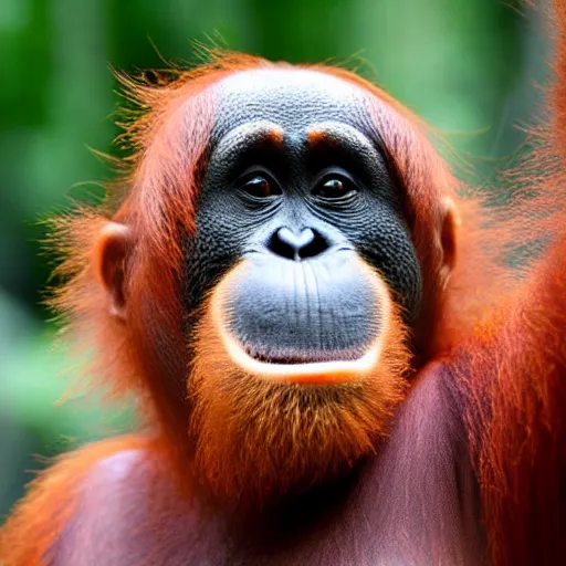 Image similar to a cute orangutan