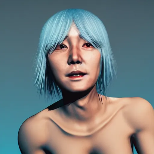 Prompt: rimuru looking into the camera, beautiful face, ultra realistic, fully clothed, intricate details, highly detailed, 8 k, photorealistic, octane render, unreal engine, in the style of andy warhol