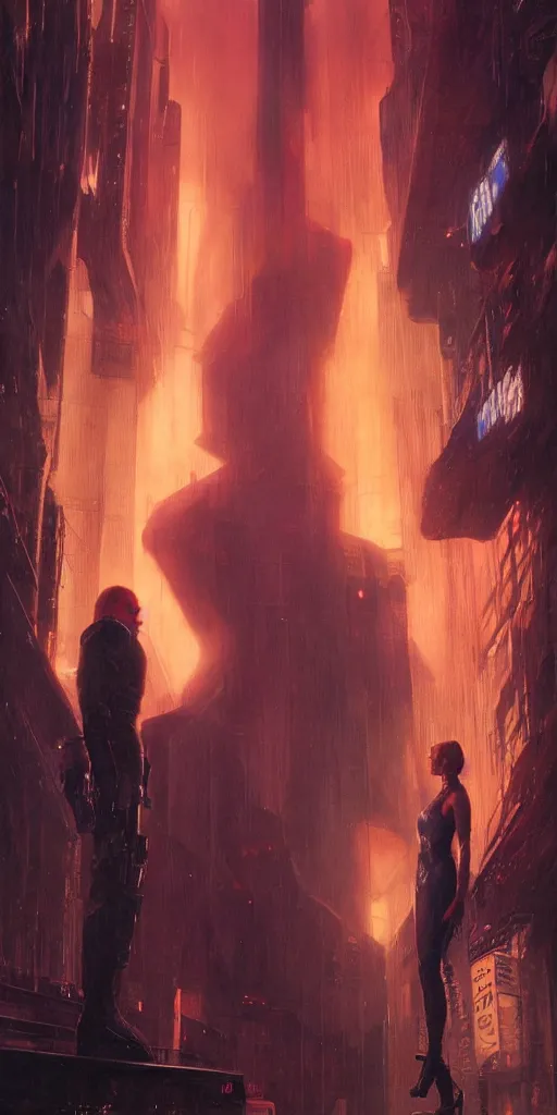 Prompt: epic masterpiece Blade Runner 2049 neon, fifth element, cyber vampires, atmospheric, photograph by Edgar Maxence and Ross Tran and Michael Whelan, boris vallejo, frank frazetta, mitch foust